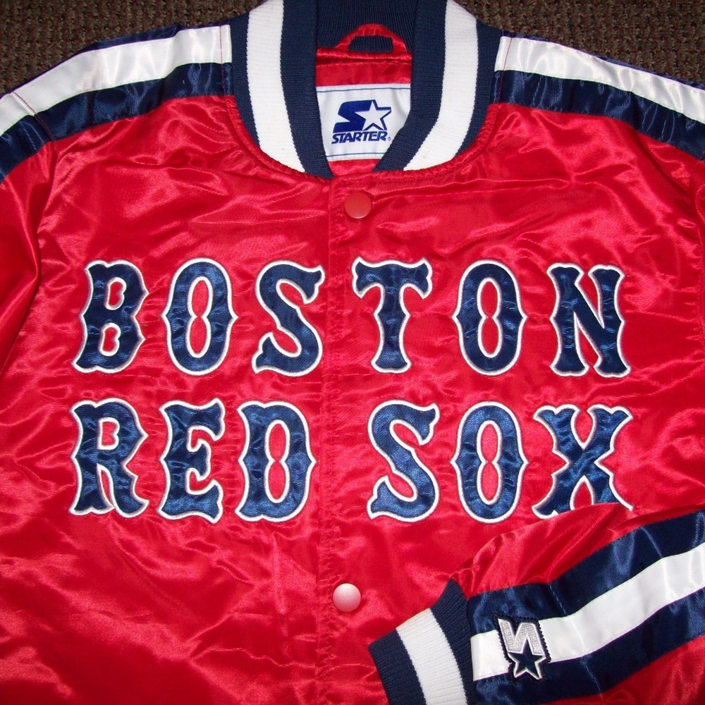 BOSTON RED SOX Starter Snap Down Jacket S-2X